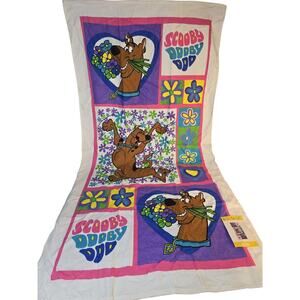 VTG 2002 Cartoon Network Scooby Doo Beach Towel Terry Cloth Cotton Flower Power